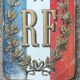 Plaque bearing the flags of mary French Republic