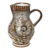 Ceramic jug by André L'Helguen for Keraluc Quimper