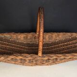 Rectangular wicker basket