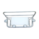 Vintage aluminum swivel mirror wall coat rack