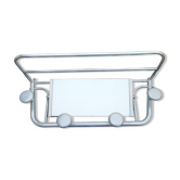 Portemanteau mural vintage miroir pivotant aluminium
