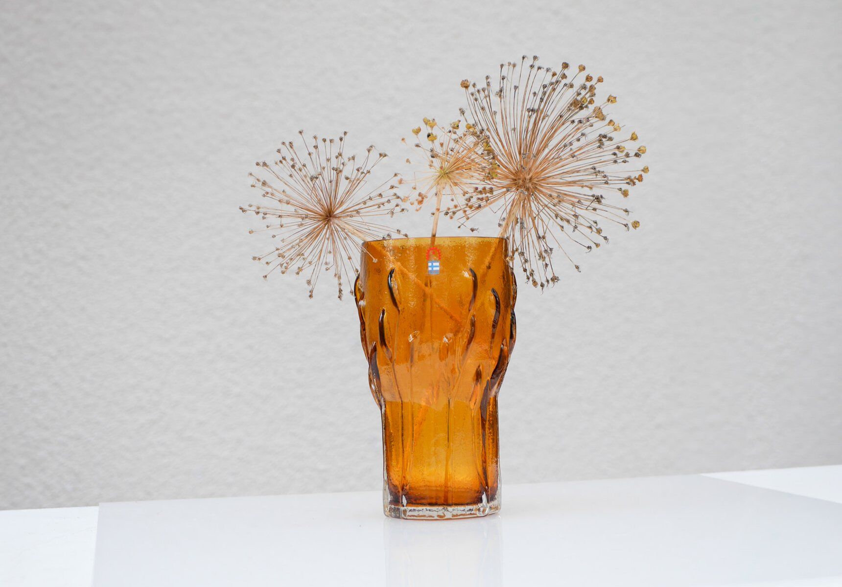 Finnish art glass vase by Kaj Blomqvist for Humppila