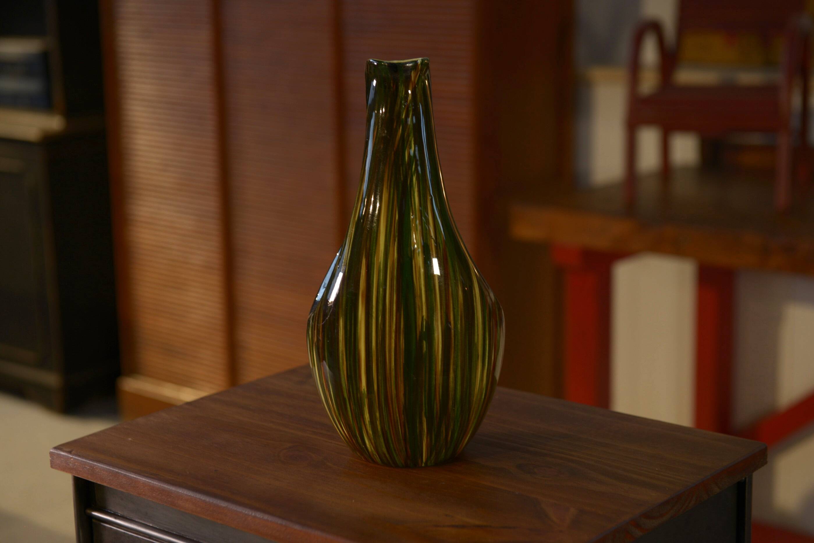 Ceramic vase / pitcher signed St Clément 1950's