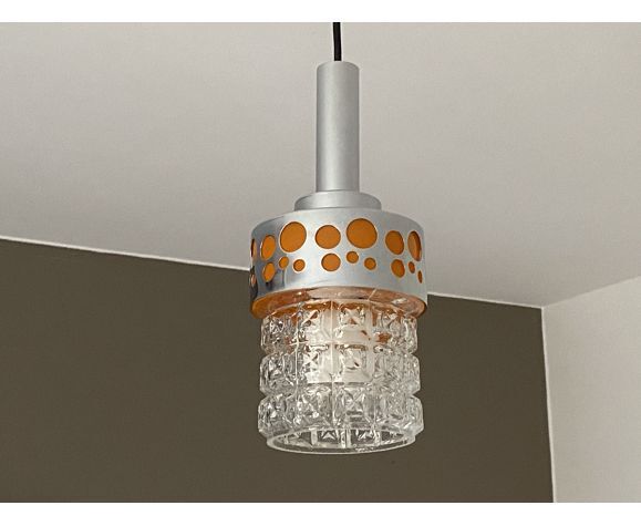 Raak steel tube and glass hanging 1970