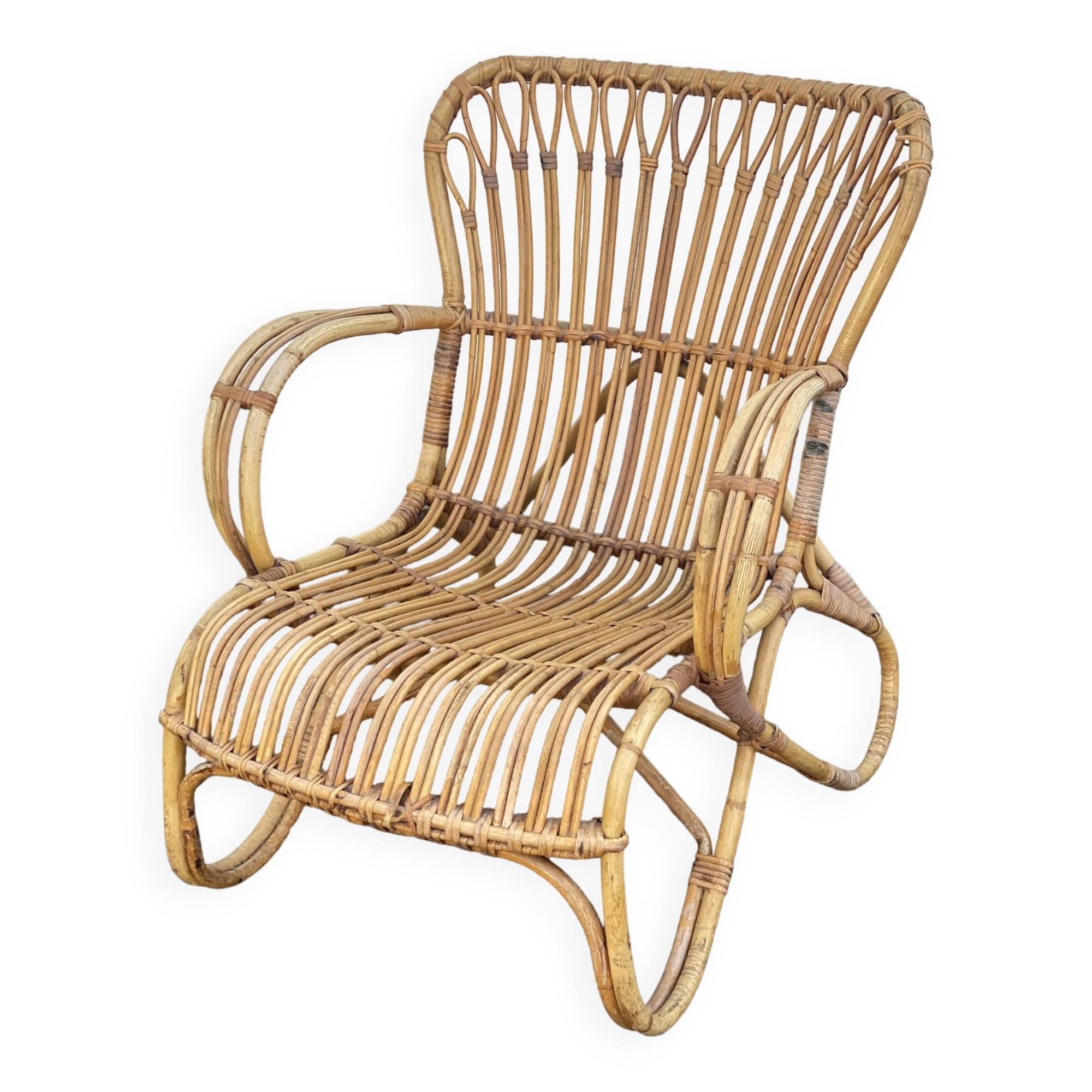 Vintage Belle 8 Rattan ArmChair