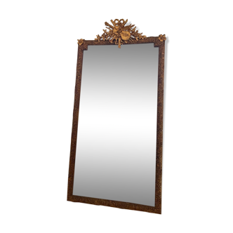 Gilded wooden mirror, nineteenth century