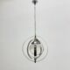 Mid-century glass sphere hanging pendant glass lamp design 1970’s space age Italy