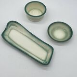 Set / set / service for aperitif salins france, vintage ceramic