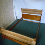 Brutalist design bed Charlotte Perriand style