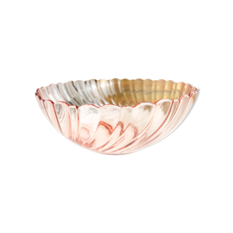 Glass bowl pink depression "Rosaline" Arcoroc de Luminarc