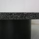 Mid-century  granite stone round coffee table, 1970's italy