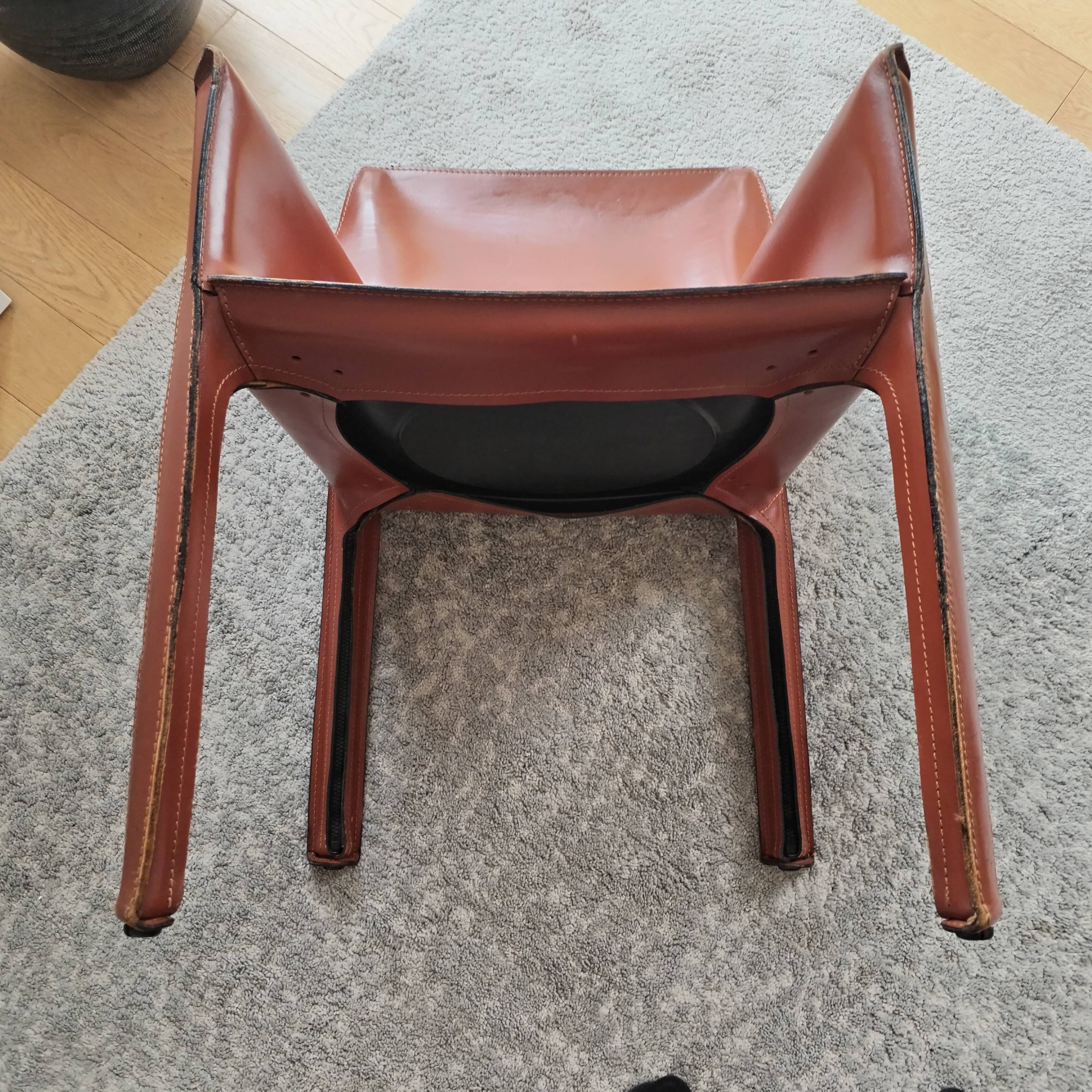 Cassini Armchair Cab 413 by Mario Bellini