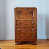 Art Deco oak chest of drawers