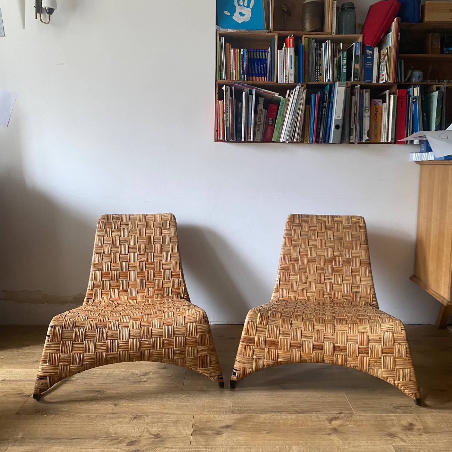 Maso armchairs, Maria Vinka woven rattan armchairs for Ikea