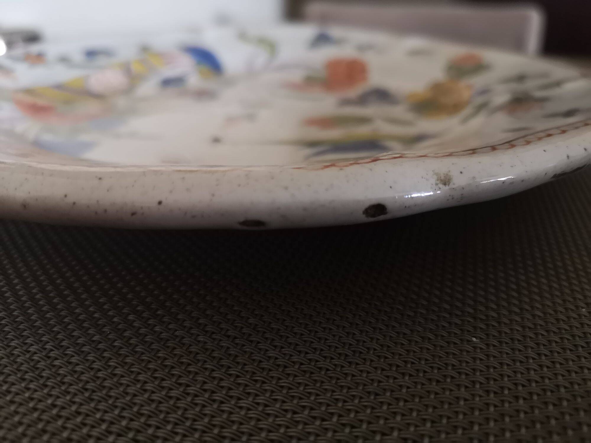 Old Rouen Plate - Cornucopia - Mid 18th century