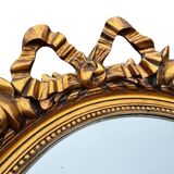 Round mirror with ribbon in Louis XVI style – 19th century