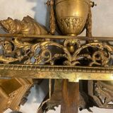 Paire de chenets en bronze Napoléon III