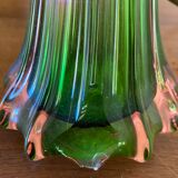 Lamp with glass foot