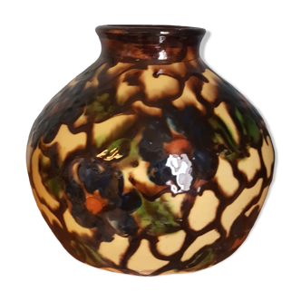 Signed ceramic vase