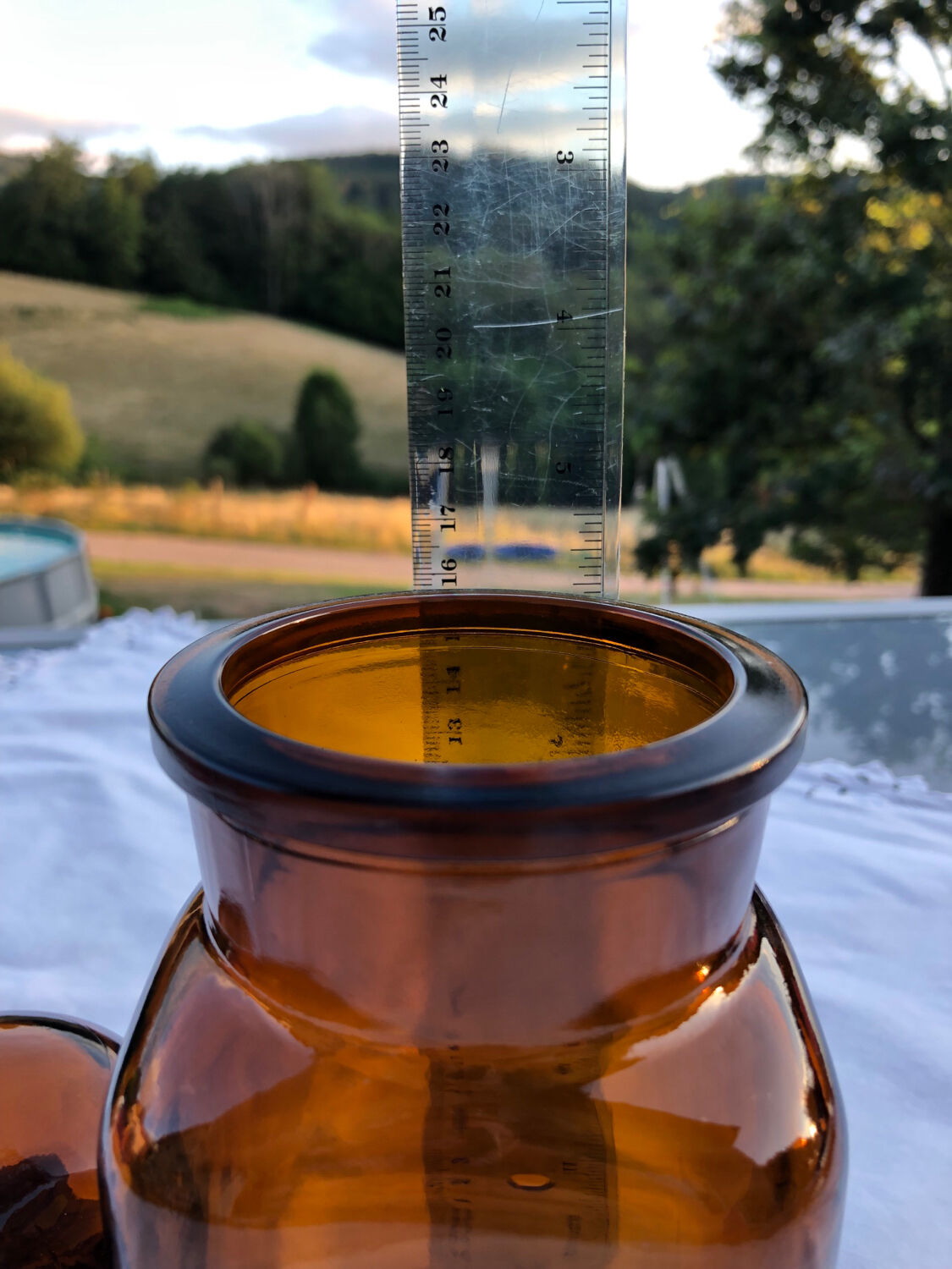 Vintage glass jar / spice jar
