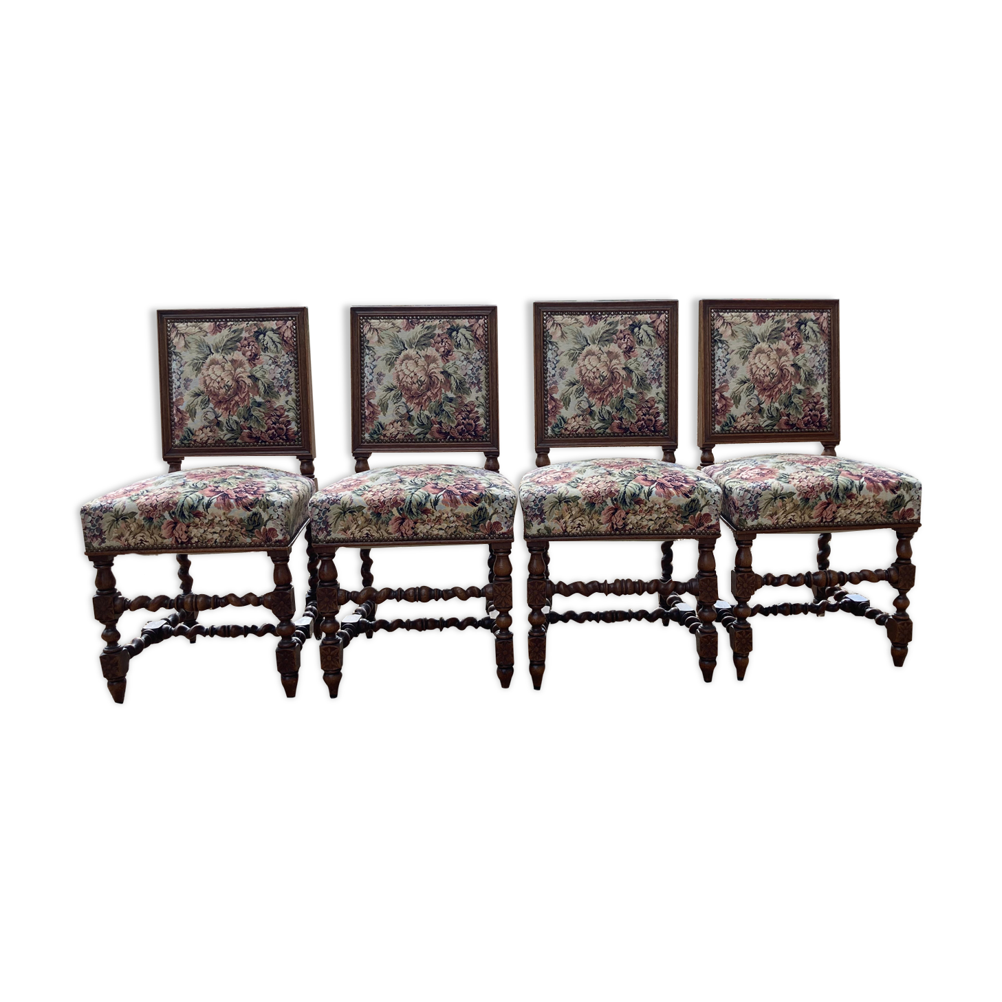 4 Louis XIII chairs