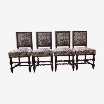 4 louis XIII chairs