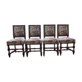 4 chaises louis XIII