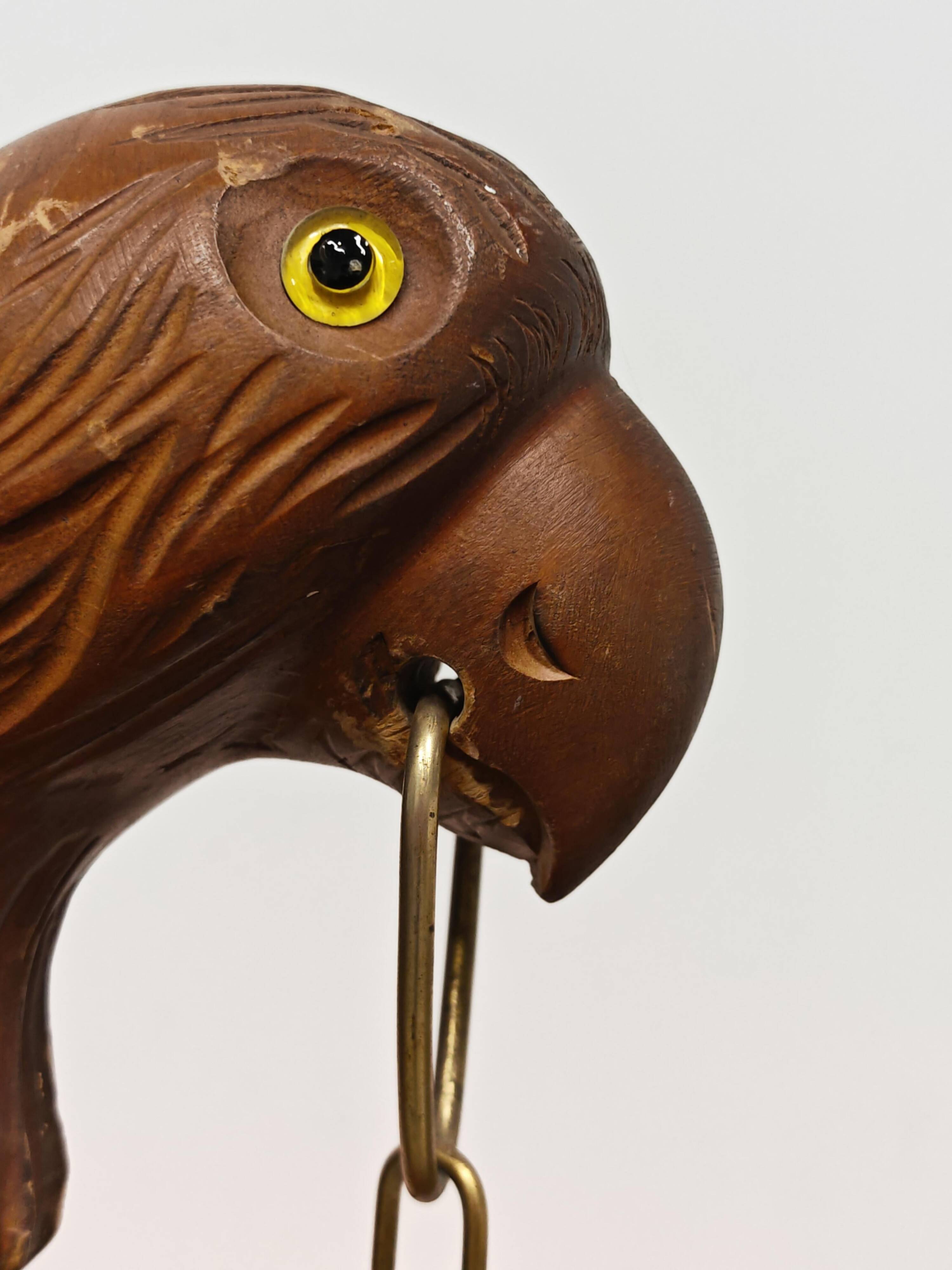 Mid Century Modern "Parrot" floor lamp attributed to Aldo Tura, 1950s.