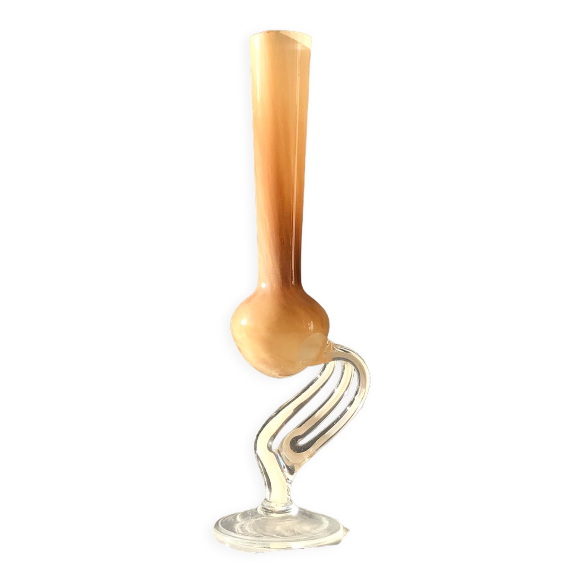 Tall jozefina krosno vase - hand-blown glass soliflore - made in poland