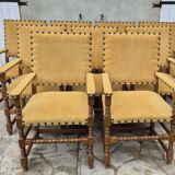 9 armchairs in the Louis XIII style