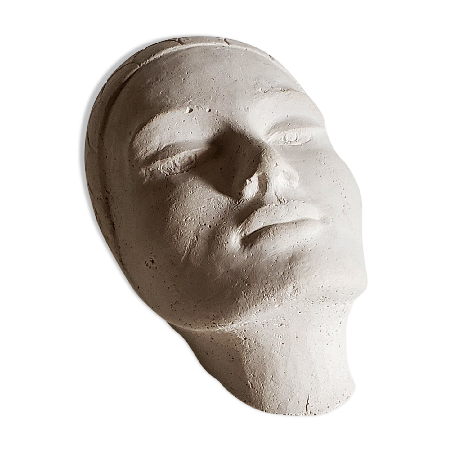 Plaster art-deco woman's head