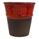 Vintage studio ceramic vase, dripping red glaze, signed "Pot Aardig"