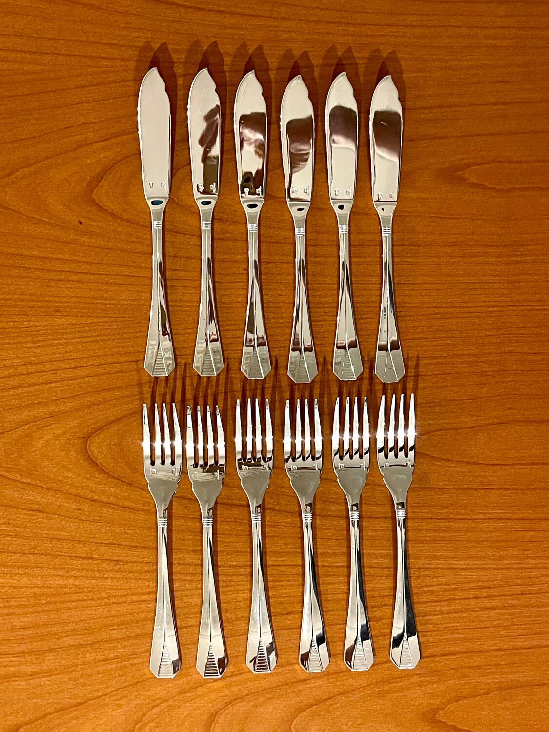 Christofle Atlantide, fish cutlery, 12 pieces, very good condition