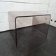 Smoked plexiglass side table from the 70s
