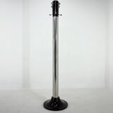 Mid-century Italian chrome & wood coat hanger