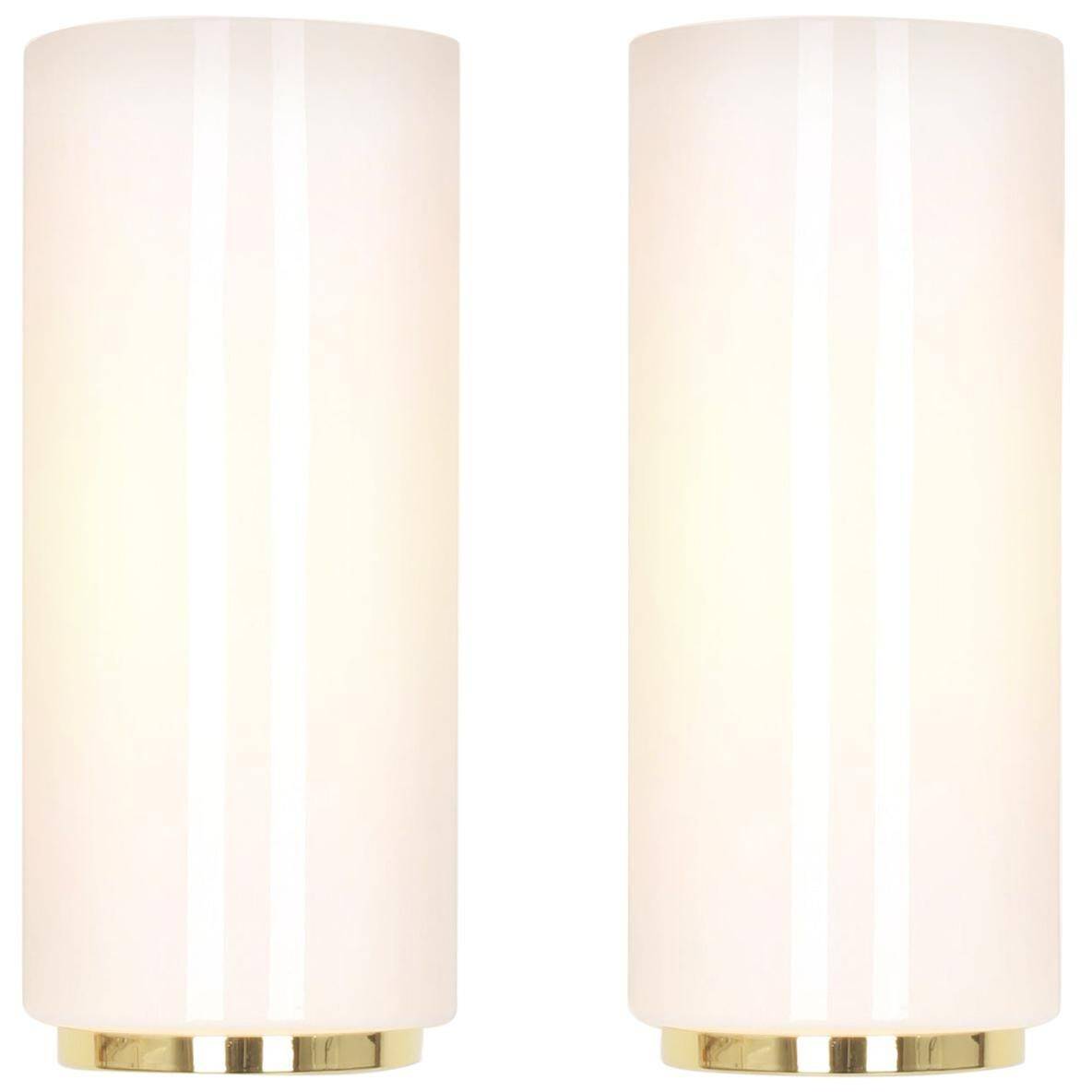 Opal glass wall light designed by Limburg, Germany.