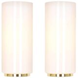 Opal glass wall light designed by Limburg, Germany.