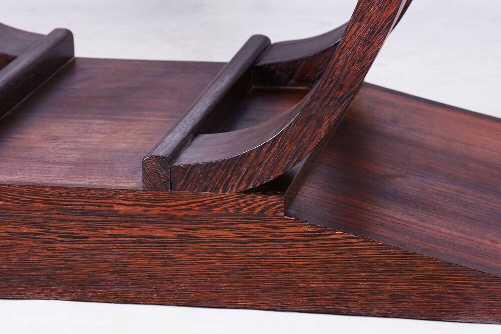 Art Deco Folding Table in Wengé, France, 1920s