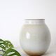 Handmade ceramic vase, glazed, brown, vintage