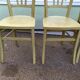 Lot de 4 chaise de bistrot Luterma - repeintes