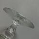 Pair of 19th century Medici glass candlesticks with button feet