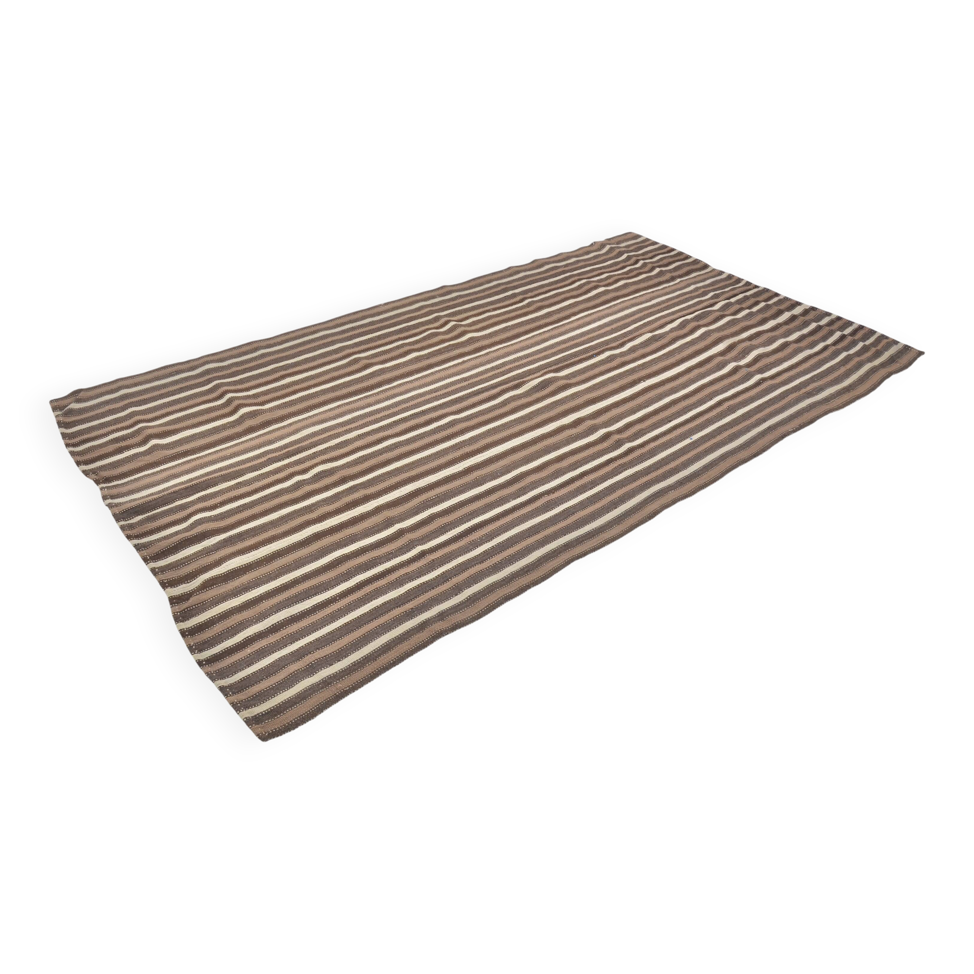 Neutral Stripe Handmade Kilim Rug sku 1676