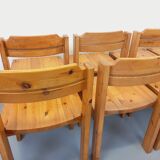 Set of 8 vintage Scandinavian chairs by Ilmari Tapiovaara for Asko in pine
