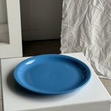 Set of 2 sky blue plates, one slotted