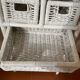 Commode en rotin blanc