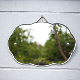 Art Deco mirror, wall mirror, cloud mirror, beveled mirror