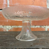 Vintage Fruit Bowl Old Molded Glass Plate Decor Fruits #D657