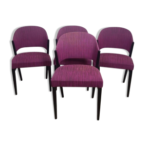 4 chaises vintage en - tissu