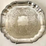 Silver metal tray