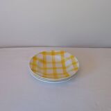 Ensemble de 3 assiettes creuses jaunes